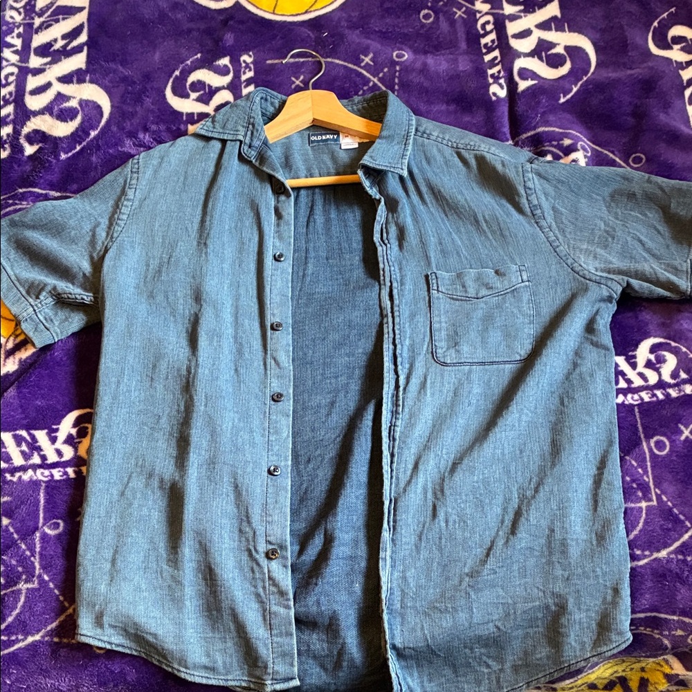 Old navy Men's Casual Indigo Shirt